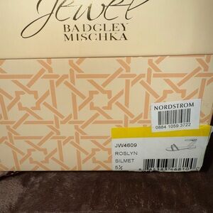 Badgley Mischka Silver Flats